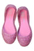 A Pink Flats from Mini Melissa in size 5T for girl. (Back View)