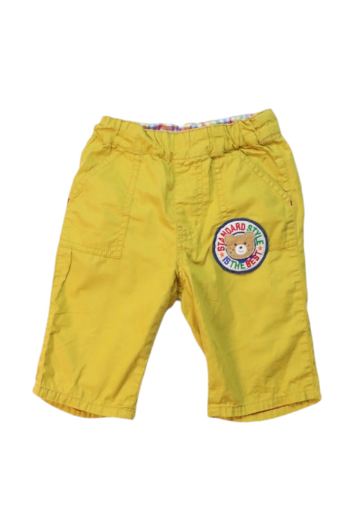 A Yellow Shorts from Miki House in size 2T for boy. (Front View)