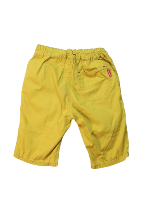 A Yellow Shorts from Miki House in size 2T for boy. (Back View)