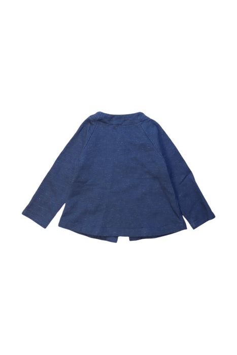 A Blue Cardigans from Felix & Mina in size 2T for girl. (Back View)