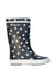 A White Rain Boots from Aigle in size 5T for girl. (Front View)