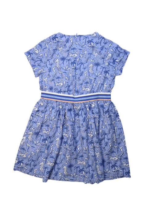 A Blue Short Sleeve Dresses from Gingersnaps in size 8Y for girl. (Back View)