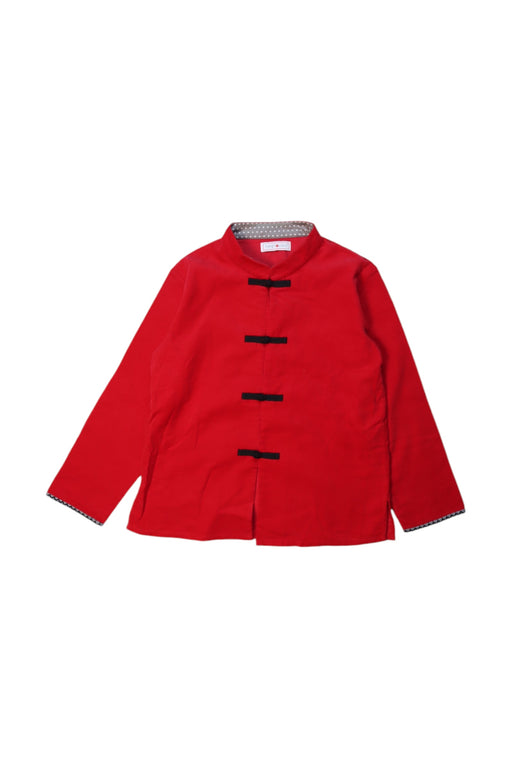 A Red Long Sleeve Tops from Tang'Roulou in size 6T for boy. (Front View)