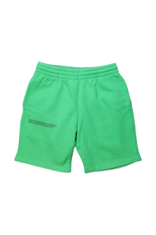 A Green Shorts from Pangaia in size 7Y for boy. (Front View)