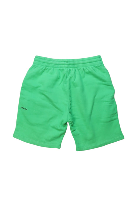 A Green Shorts from Pangaia in size 7Y for boy. (Back View)