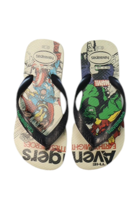 A Multicolour Flip Flops from Havaianas in size 7Y for boy. (Back View)