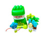 A Green Lego & Building Blocks from Mega Bloks in size O/S for neutral. (Back View)