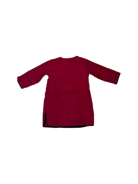 A Red Long Sleeve Dresses from Tang'Roulou in size 5T for girl. (Back View)