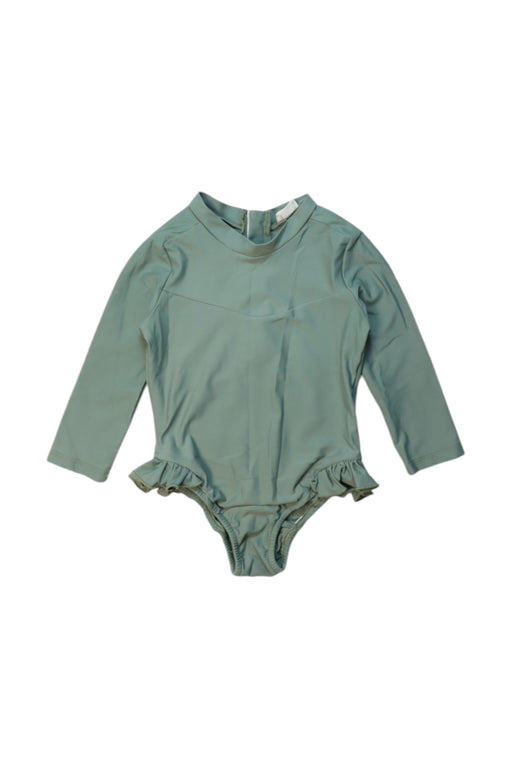 A Green Swimsuits from Marsou in size 3T for girl. (Front View)