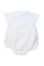 A White Short Sleeve Rompers from Bout'Chou in size 6-12M for neutral. (Back View)