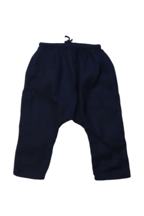 A Navy Casual Pants from Bout'Chou in size 3-6M for boy. (Back View)