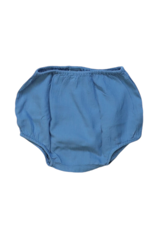 A Blue Bloomers from Bonton in size 3-6M for girl. (Front View)