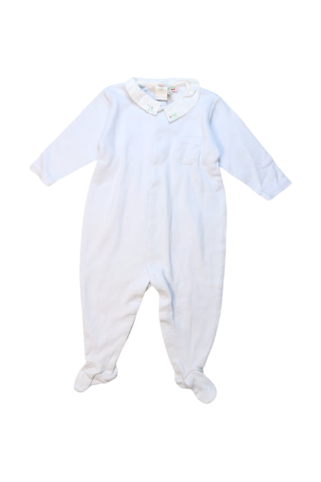 A White Onesies from Bonpoint in size 3-6M for girl. (Front View)