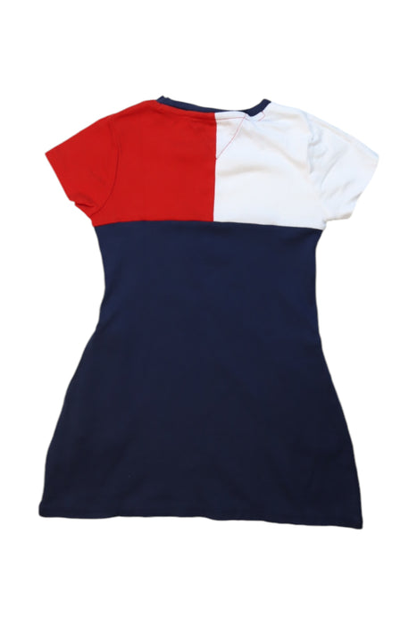 A Navy Short Sleeve Dresses from Tommy Hilfiger in size 5T for girl. (Back View)