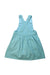 A Blue Overall Dresses from Jojo Maman Bébé in size 5T for girl. (Back View)