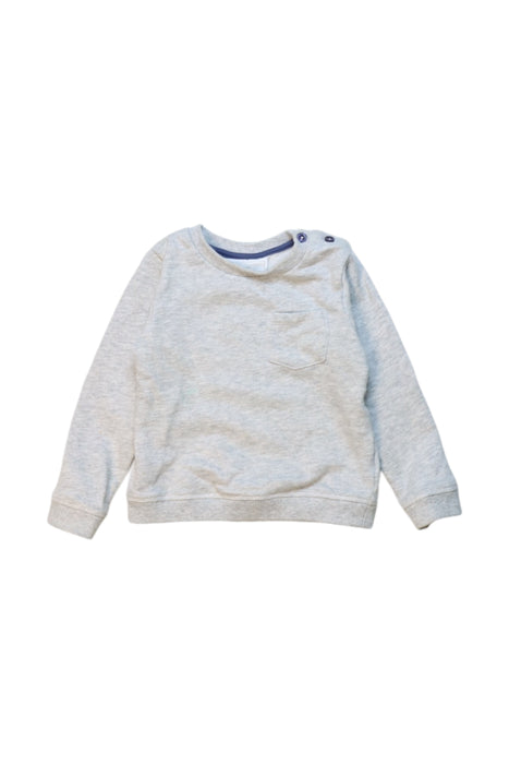 A Grey Crewneck Sweatshirts from The Little White Company in size 12-18M for boy. (Front View)