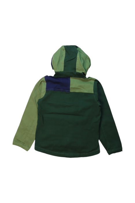 A Green Lightweight Jackets from As Know As Ponpoko in size 4T for boy. (Back View)