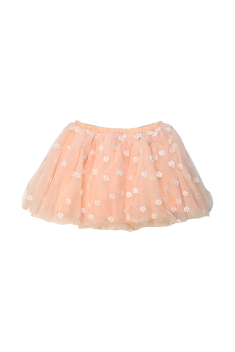 A Peach Tulle Skirts from Seed in size 6T for girl. (Front View)