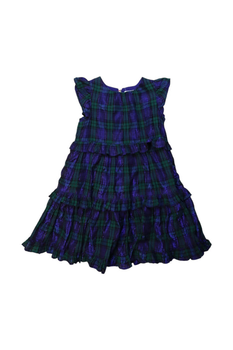 A Multicolour Sleeveless Dresses from Crewcuts in size 5T for girl. (Front View)