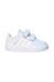 A White Sneakers from Adidas in size 4T for neutral. (Front View)