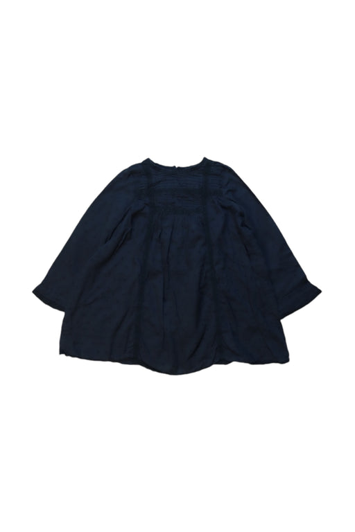 A Navy Long Sleeve Tops from Bonpoint in size 2T for girl. (Front View)