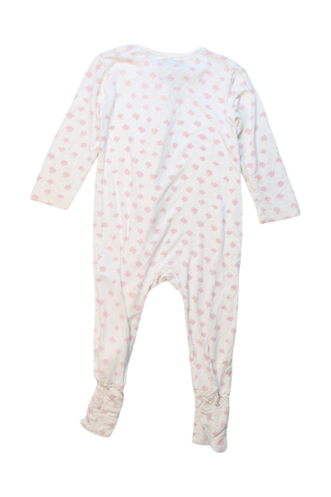 A White Onesies from Not Too Big in size 6-12M for girl. (Back View)