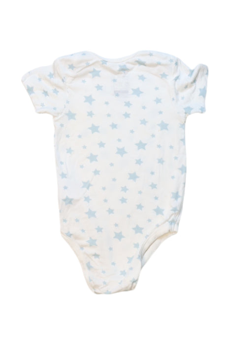 A White Short Sleeve Bodysuits from Not Too Big in size 6-12M for neutral. (Back View)