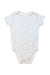 A White Short Sleeve Bodysuits from Not Too Big in size 6-12M for boy. (Front View)