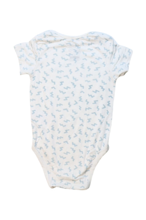 A White Short Sleeve Bodysuits from Not Too Big in size 6-12M for boy. (Back View)