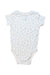 A White Short Sleeve Bodysuits from Not Too Big in size 6-12M for boy. (Back View)