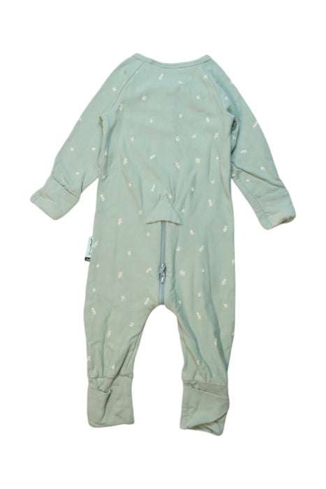 A Teal Onesies from ErgoPouch in size 3-6M for boy. (Back View)