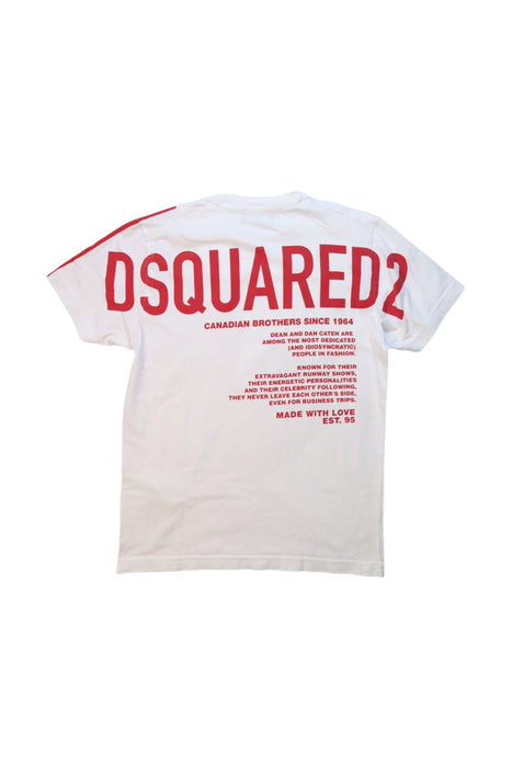 A Red Short Sleeve T Shirts from DSquared2 in size 10Y for boy. (Back View)