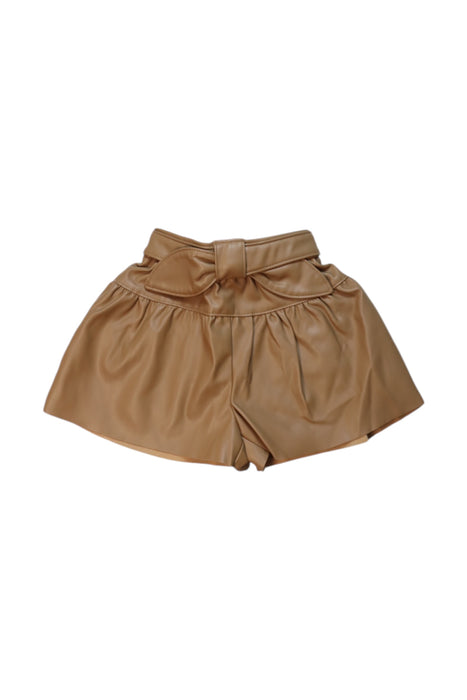 A Brown Shorts from Mayoral in size 3T for girl. (Front View)