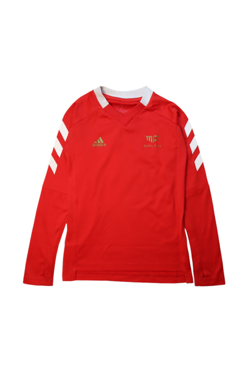 A Red Active Tops from Adidas in size 10Y for boy. (Front View)