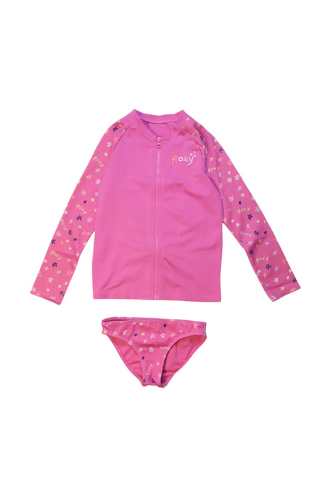 A Pink Swim Sets from Roxy in size 4T for girl. (Front View)