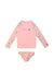 A Multicolour Swim Sets from Roxy in size 3T for girl. (Front View)