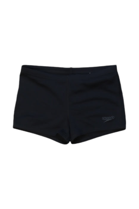 A Black Swim Shorts from Speedo in size 7Y for boy. (Front View)