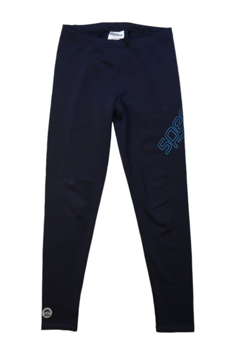 A Navy Leggings from Speedo in size 10Y for boy. (Front View)