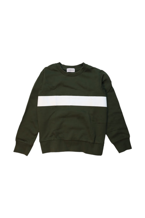 A Green Crewneck Sweatshirts from Moncler in size 8Y for boy. (Front View)