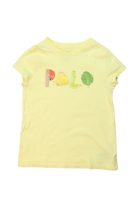 A Multicolour Short Sleeve T Shirts from Polo Ralph Lauren in size 4T for girl. (Front View)