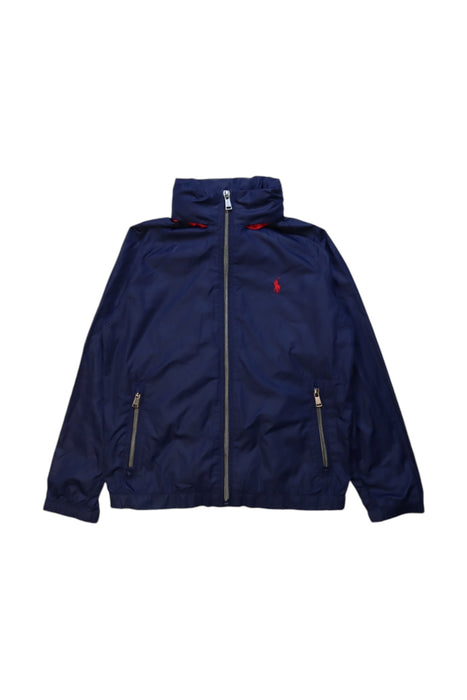 A Navy Lightweight Jackets from Polo Ralph Lauren in size 7Y for boy. (Front View)