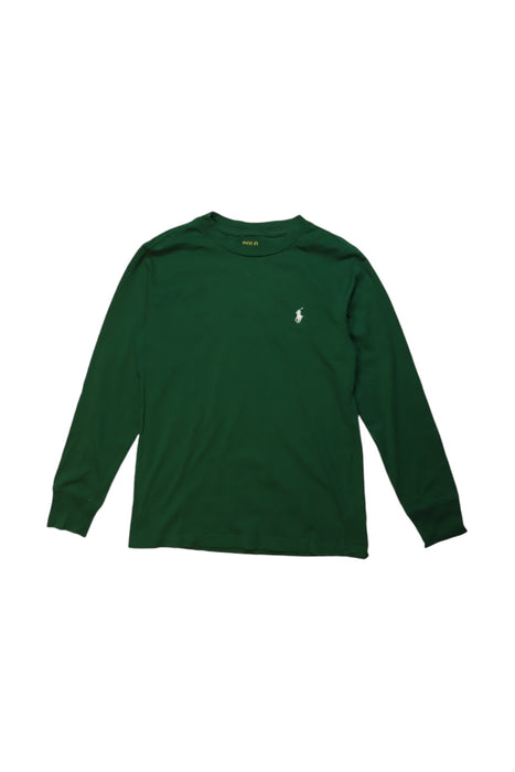 A Green Long Sleeve T Shirts from Polo Ralph Lauren in size 8Y for boy. (Front View)