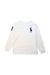 A White Long Sleeve T Shirts from Polo Ralph Lauren in size 7Y for boy. (Front View)