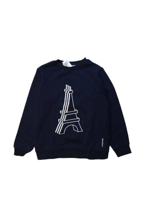 A Navy Crewneck Sweatshirts from Jacadi in size 10Y for boy. (Front View)