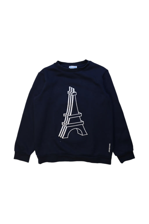 A Navy Crewneck Sweatshirts from Jacadi in size 10Y for boy. (Front View)