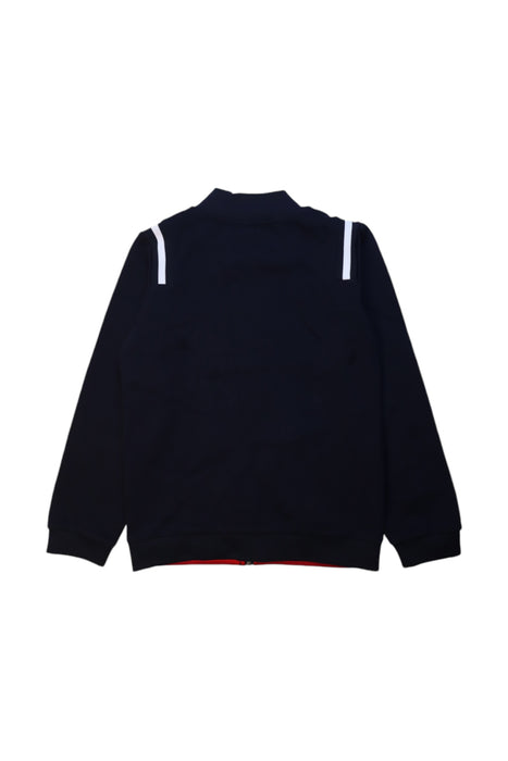 A Black Zippered Sweatshirts from Jacadi in size 10Y for boy. (Back View)