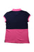 A Navy Short Sleeve Polos from Tommy Hilfiger in size 8Y for girl. (Back View)