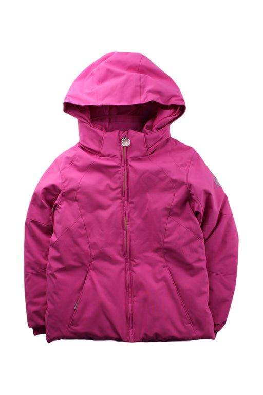 A Pink Ski Jackets from Spyder in size 5T for girl. (Front View)