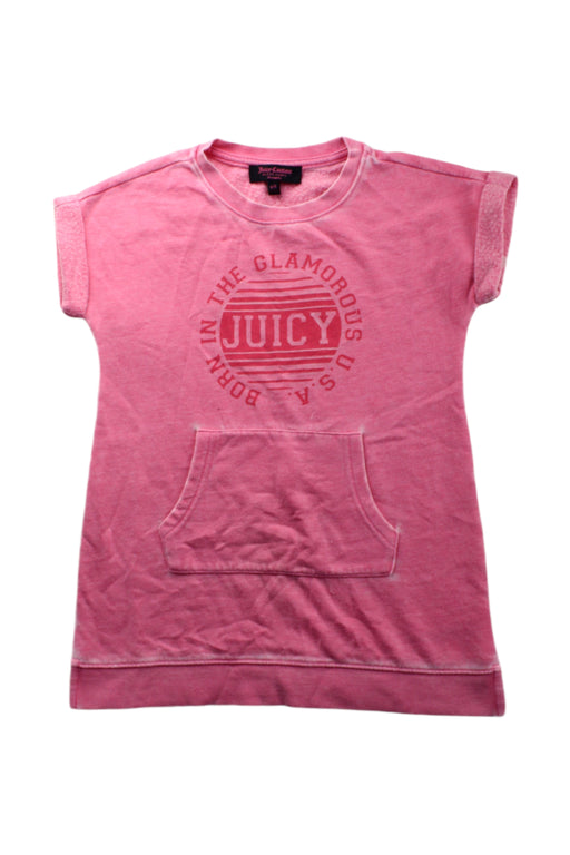 A Pink Short Sleeve Dresses from Juicy Couture in size 4T for girl. (Front View)