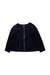 A Navy Lightweight Jackets from Jacadi in size 6T for girl. (Front View)